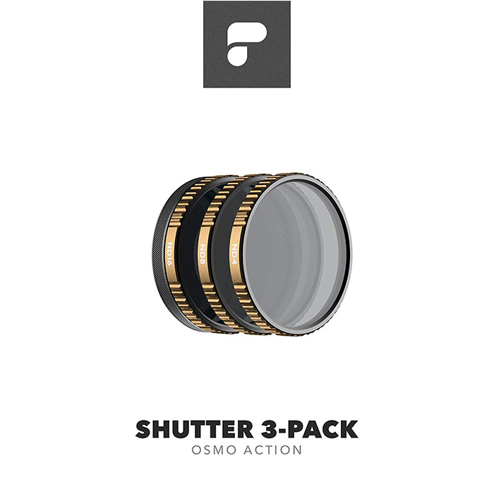 [폴라프로]오즈모 액션 셔터 3팩 렌즈필터 시네마시리즈 Osmo Action Shutter 3 Pack ND4, ND8 & ND16 filters