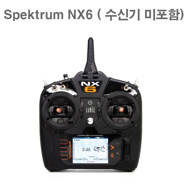 스펙트럼 6채널 항공 조종기 수신기 미포함 NX6 Spektrum NX6 6-Channel Transmitter Only