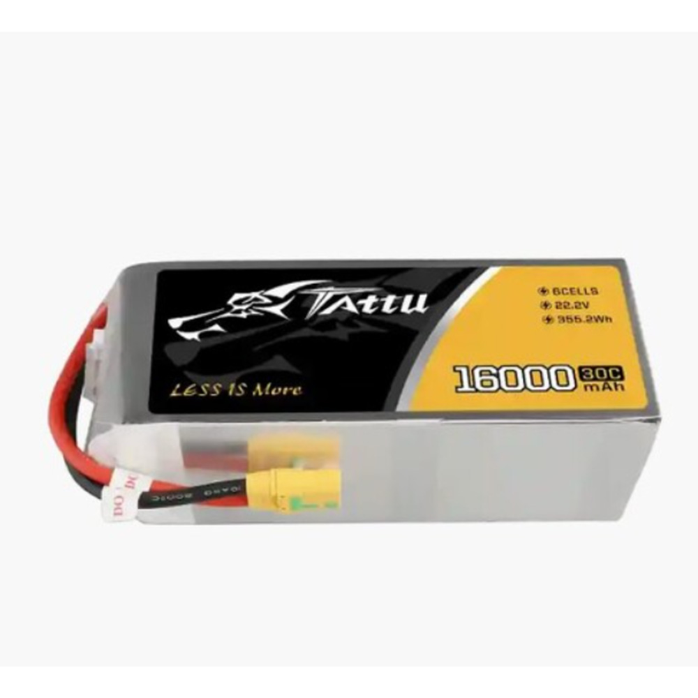 16000mAh 30c 22.2V 6셀 Tattu 농업용 방제드론 배터리 Lipo Battery