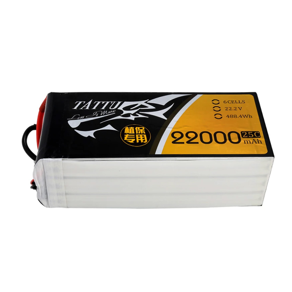22000mAh 25c 22.2V 6셀 Tattu 농업용 방제드론 배터리 Lipo Battery